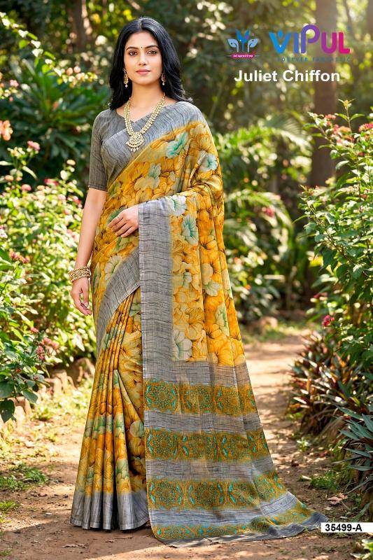 Vipul 35499 julliet chiffon Saree suppliers in Mumbai